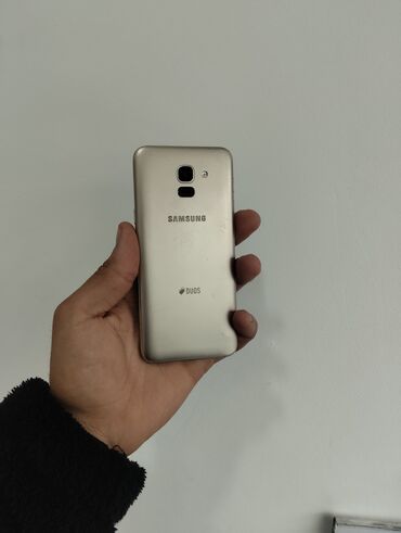 Samsung: Samsung Galaxy J6 2018, 32 GB, rəng - Qızılı, Düyməli, Barmaq izi, İki sim kartlı