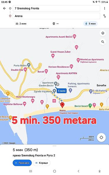 Stan na dan: Bečići (Budva) 2026, studio apartman za 2+2 osobe Slobodni termini — 15