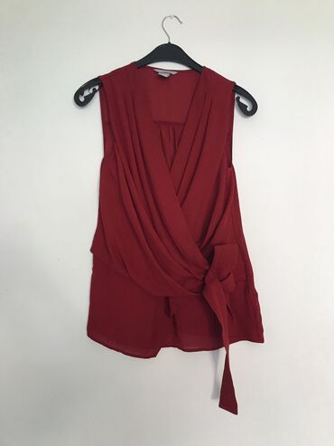 pepeljuga haljina: H&M M (EU 38), color - Burgundy, Short sleeves