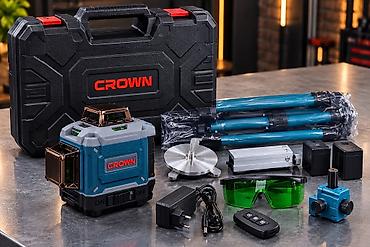 Лазерный уровень CROWN — профессиональный комплект для точной разметки