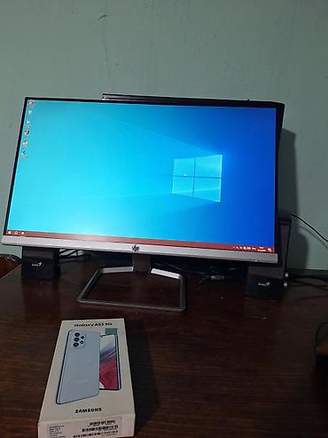 komputer core i5: Masaüstü kompüter dəsti – Intel Core i3, HP monitor, səs sistemli — 2