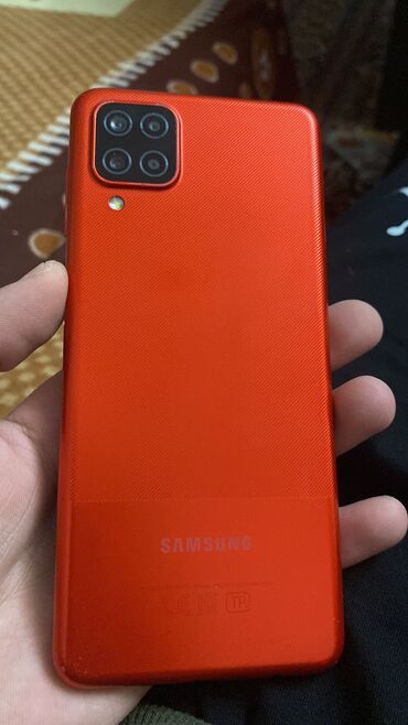 samsung es 4 mini: Samsung Galaxy A12, 64 GB, rəng - Qırmızı, Zəmanət, Sensor, Barmaq izi
