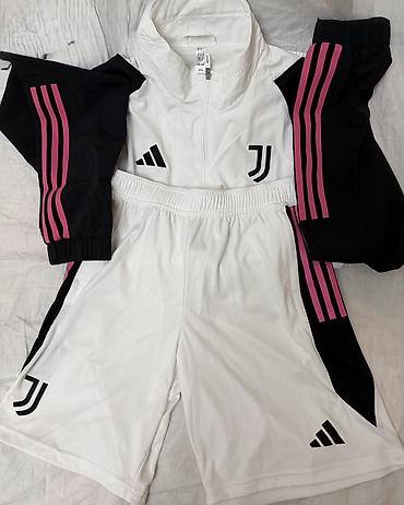 адидас: Мужской спортивный костюм, M, Adidas, Новый, цвет - Белый, Самовывоз — 4