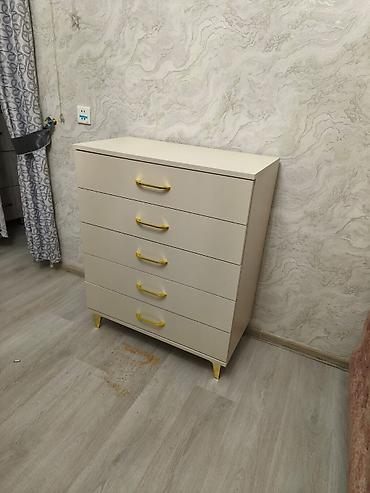 kamod guzgu: Ağ rəngli komod dəsti – müasir minimal dizayn Məhsul təsviri: - 4–5 — 2