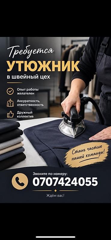 Гладильщики: Гладильщик, Опыт работы: Без опыта — 1