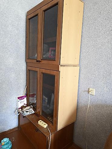 İki bölməli vitrin/dolab - Material: taxta əsaslı lövhə (MDF/DTD lalafo.az -da İki bölməli vitrin/dolab - Material: taxta əsaslı lövhə (MDF/DTD