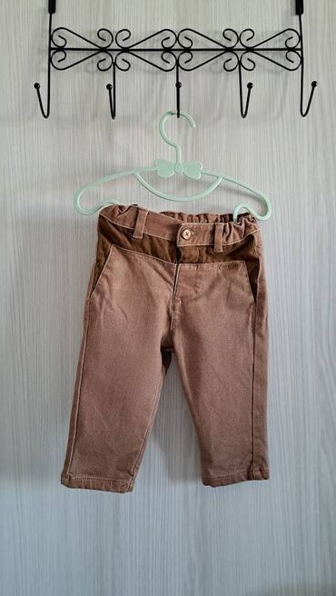 h: Cargo trousers, 68-74, color - Brown