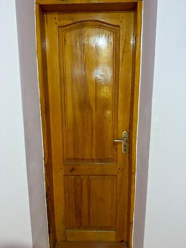 Jalüz qapılar: Taxta və şüşəli otaq qapıları – dəst - Material: təbii ağac (masif) — 5
