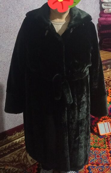 полу пальто: Шуба, Узун модель, Туркия, 6XL