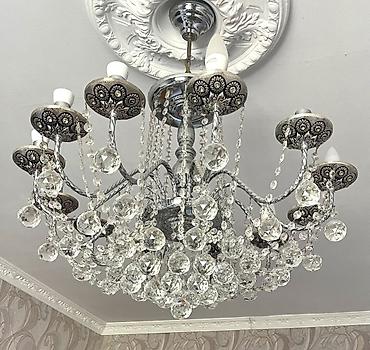 lustur alti fiqurlar: Çılçıraq, 10 və daha çox lampa, Xrustal — 2