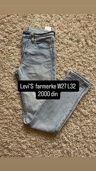 pantalone za devojke: LeviS farmerke W27 L32 — 1