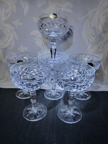 Čaše: Case kristal Zajecar za vino,rucni rad iz 70ih.godina. Case za — 1