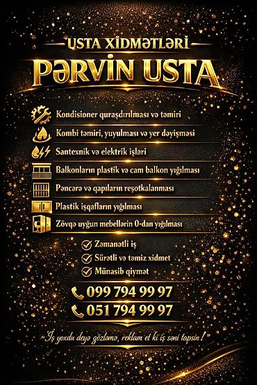 boya işi: Pərvin Usta – peşəkar usta xidmətləri Göstərilən işlər: - — 8