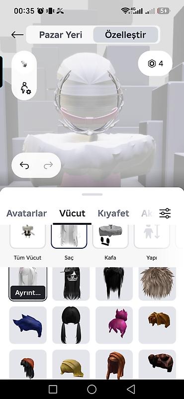 robux qiymetleri: Roblox Avatar Özəlləşdirmə Paketi – mobil üçün - Platforma: Roblox — 4