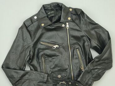 spódniczka w kratę sinsay: Leather jacket, SinSay, S (EU 36), condition - Perfect