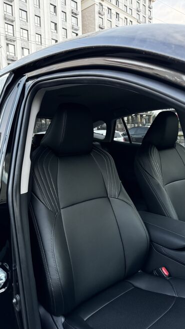 Чехлы и накидки на сиденья: Чехлы Экокожа, С подушкой, цвет - Черный, Toyota, Новый, Самовывоз — 10