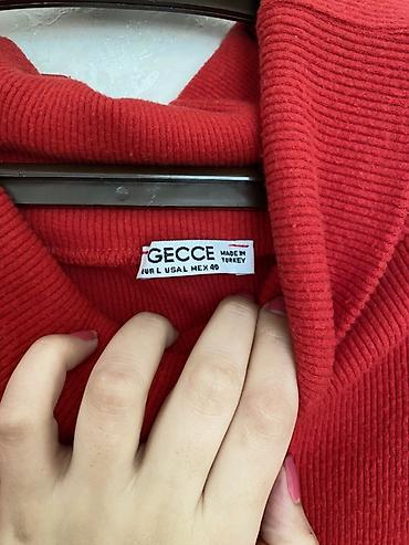 hamam xalatı türkçe: Qadın üçün qırmızı trikotaj Kofta - Brend: GECCE (Made in Turkey) - — 3