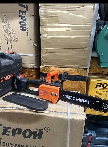 чынжырлар: Аккумуляторная цепная пила СМЕРЧ Cm812A Описание: - Компактная — 3