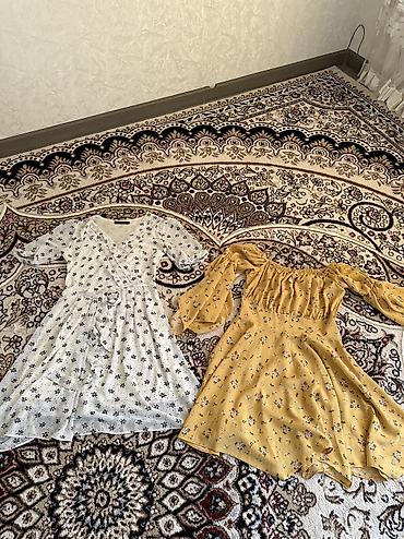 летние вещи: Повседневное платье, Лето, Короткая модель, Шифон, На запах, XS, S, M — 1