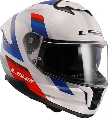 strelica: LS2 Stream II integralna moto kaciga – bela sa sportskim — 2