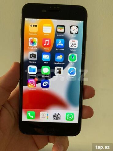 ayfon 6s ikinci el: IPhone 6s Plus, < 16 GB, Qara, Barmaq izi