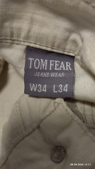 белый кит: Белые джинсы TOM FEAR - Модель: классические прямые - Цвет — 6