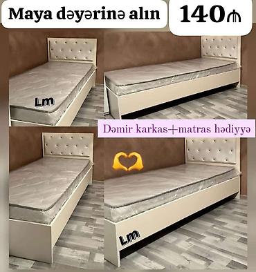 tək nəfərlik çarpayi: Çarpayı rəng seçimi var matras 🎁 — 1
