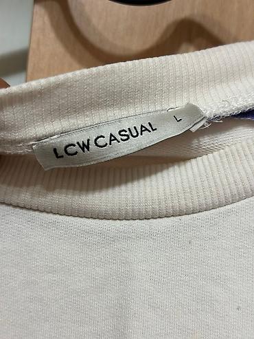 Толстовки, худи: Свитшот LCW Casual размера L, с длинными рукавами в сиреневых и синих — 2