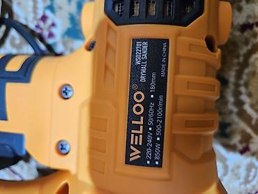 meduza disk: WELLLOO WS1227DU alçıpan zımpara maşını Xüsusiyyətlər: - Güc: 850 W - — 1