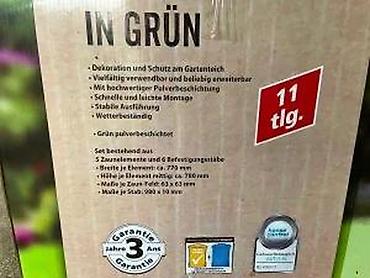 Baštenska dekoracija: Dekorativna baštenska ograda – komplet set cca 3,9 m - Tip — 28