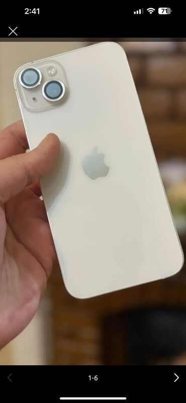 телефон fly fs554 power plus: IPhone 14 Plus, 128 GB, White Titanium, Barmaq izi, Face ID