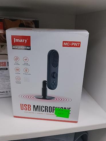 купить микрофон для пк: USB-микрофон Jmary MC-PW7 - Подключение: USB, режим plug & play — — 1