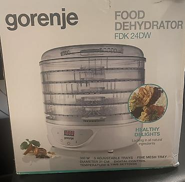 Техника и электроника: Gorenje FDK24DW qida quruducu - Güc: 380 W - 5 ədəd tənzimlənən lövhə — 1