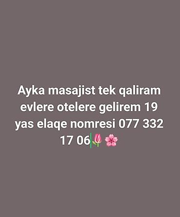 Masaj: Peşəkar masaj xidmətləri. - Müştərinin ünvanına gələrək xidmət — 1