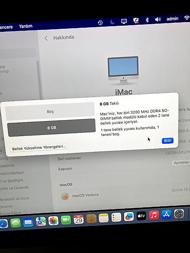 Apple iMac 21.5" 4K Retina (2017) – i5 / 4GB VRAM / SSD Salam. Evdə