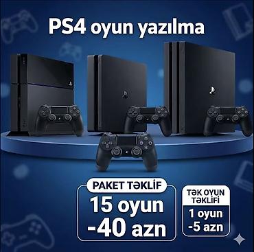 PS4 oyun yazılması xidməti - Bütün PS4 modelləri üçün oyunların lalafo.az -da PS4 oyun yazılması xidməti - Bütün PS4 modelləri üçün oyunların