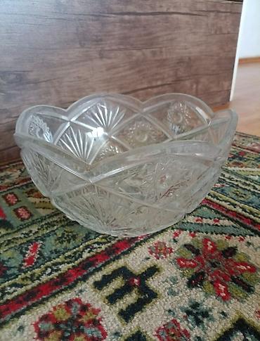 Digər dəstlər və servizlər: Kəsimli şüşə qablar dəsti - Material: qalın, şəffaf kəsimli şüşə - — 12