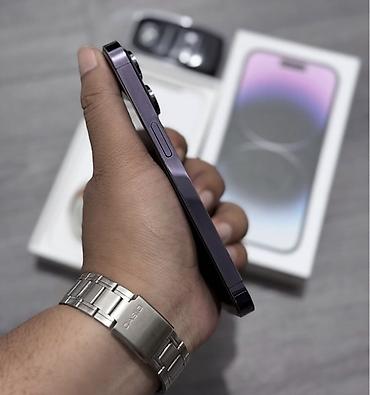 satılan telefonlar: IPhone 14 Pro, 256 GB, Deep Purple, Zəmanət, Simsiz şarj, Face ID — 2