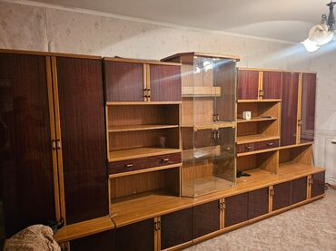 кухонные буфеты: Зал үчүн гарнитур, ДСП, түсү - Күрөң