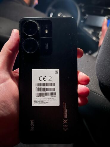 Xiaomi: Xiaomi Redmi 13C, 256 GB, rəng - Qara, 
 Zəmanət, Sensor, Barmaq izi