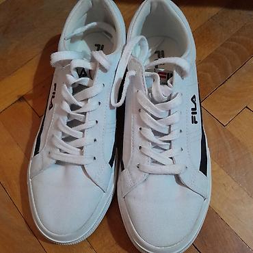 Patike: Fila bele patike – klasičan nizak model od platna - Brend: Fila — 4