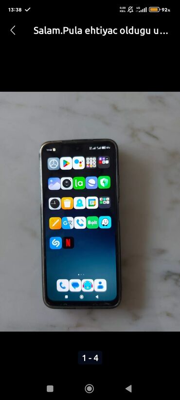telfon işlenmiş: Salam.Tecili.olarax Satilir. xiaomi note 11 s. Hecbir prablemi.yoxdu