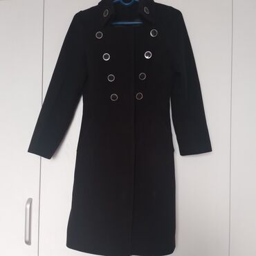 Пальто: Пальто, Осень-весна, Кашемир, По колено, Приталенная модель, M — 4