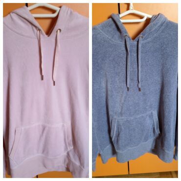 dukserice zenske: H&M, L (EU 40), Single-colored, color - Pink