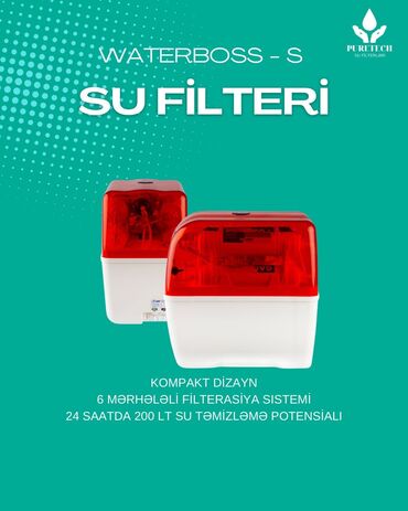 Su filtrləri: Puretech su filtrləri üçün kartriclər dəsti. Dəstdə 3 önləyici filtr — 13