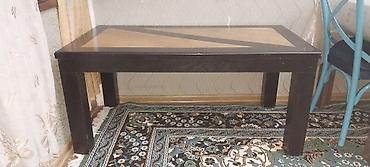 Masalar: Mebel: Düzbucaqlı qəhvə/çay masası - Material: ağac konstruksiya, üst — 1
