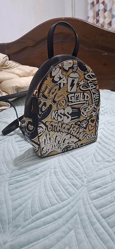 graffito cat.3p polarized: Оригинальный рюкзак Braccialini (б/у)с ярким принтом в стиле граффити — 1