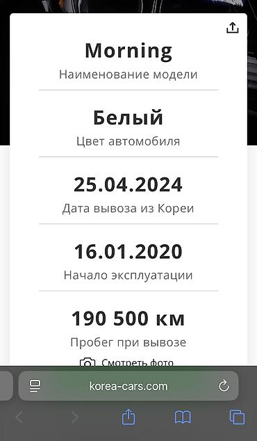 Kia: Kia Morning: 2019 г., 1 л, Автомат, Бензин, Хэтчбэк — 13