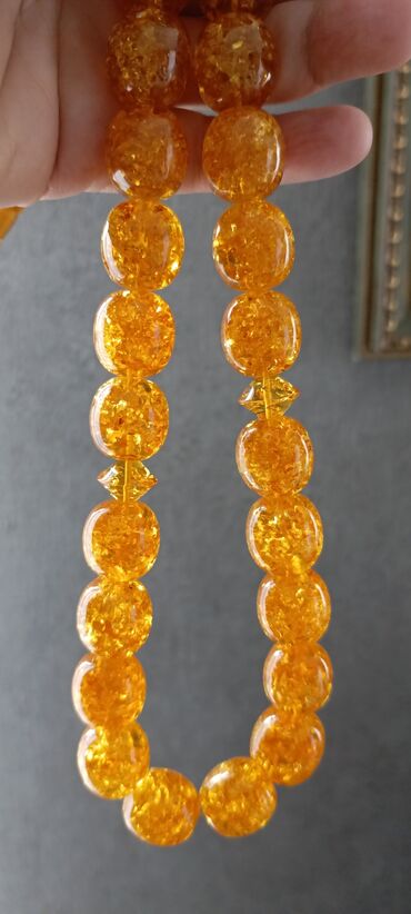 Təsbehlər: Endirim!!! 100% təbii bütöv daş kəhrəba — 6