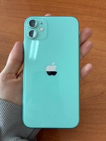 чехлы на редми нот 10: IPhone 11, Б/у, 128 ГБ, Зеленый, Коробка, 77 %